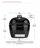 PRIMO KAMADO Oval LG 300 All-In-One