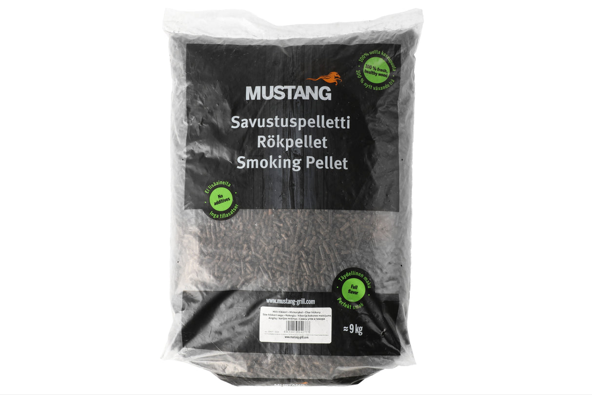 Mustang Savustuspelletti Hiilihikkori n. 9 kg